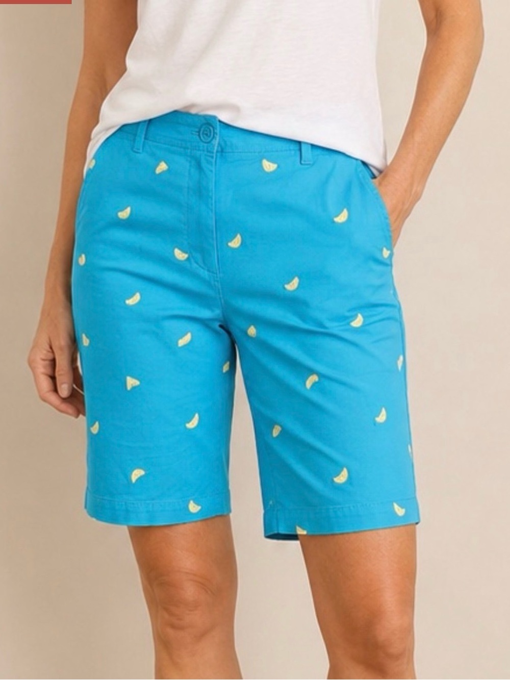 NWT TALBOTS EMBROIDERED SHORTS